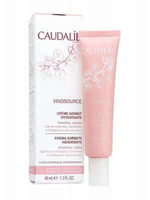 Crema sorbete hidratante caudalie vinosource, 40 ml