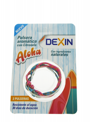 Dexin pulsera aromática con citronela 2 pulseras 1 mes de duración