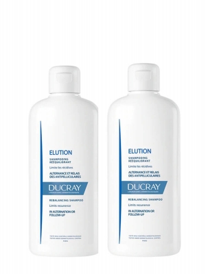 Ducray elucion duplo champú equilibrante 2x400ml