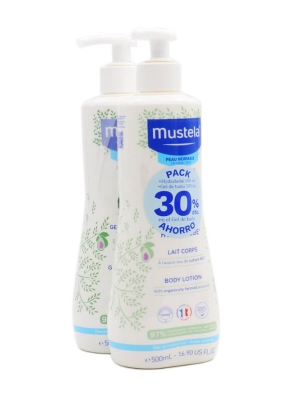 Mustela pack hydrabebé loción 500ml + gel baño 500ml