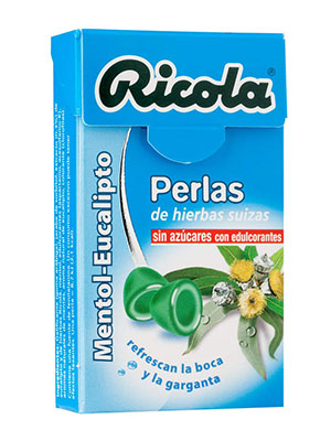 Ricola perlas  mentol-eucalipto