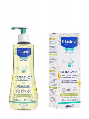 Mustela stelatopia pack crema + aceite