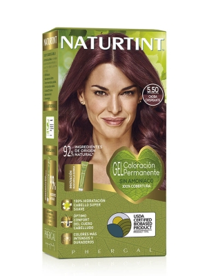 Naturtint gel de coloración permanente 5.50 caoba chispeante 170ml