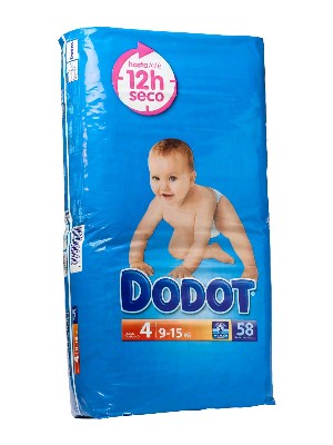 Dodot etapas t4  9-15 kg,  58 unidades