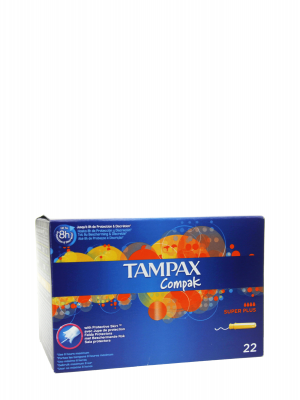 Tampax compak superplus 22 unidades