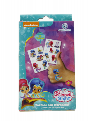 Tatuajes con citronela shimmer y shine con 10 unidades