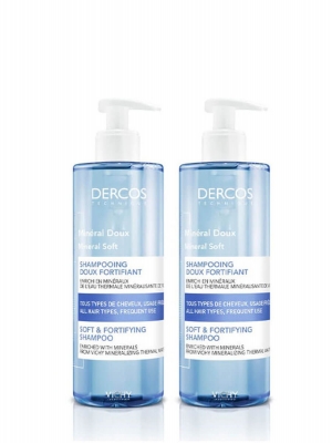 Vichy dercos duplo champú mineral 2x400ml