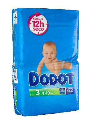 Dodot t3 4-10 kg etapas 62 unidades