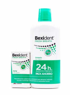 Bexident fresh pack colutorio 500 ml+ spray 15 ml