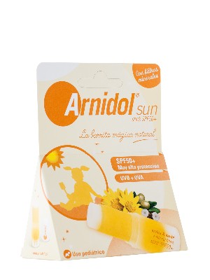 Arnidol sun stick con factor de protección 50+