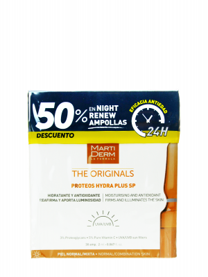 Pack martiderm® hydra plus sp spf 30 ampollas + night renew 10 ampollas