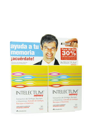 Arkopharma intelectum memory pack 2x30 cápsulas