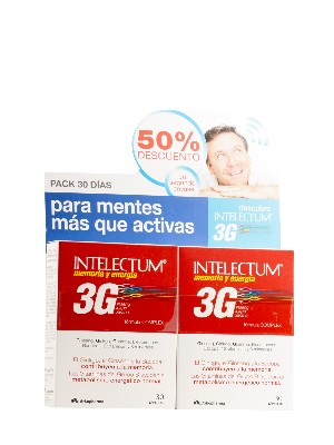 Intelectum 3g memoria y energía de arkopharma, 2 envases de 30 cápsulas