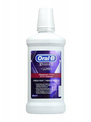 Colutorio 3dwhite brillo sedcutor de oral b  sabor menta fresca 500ml