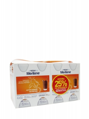 Meritene drink duplo sabor chocolate chocolate. 8 x 125ml