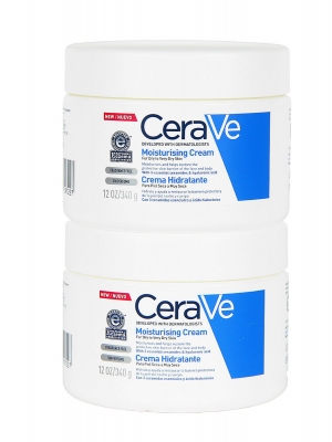 Cerave duplo crema hidratante corporal piel seca 2x 340 gr