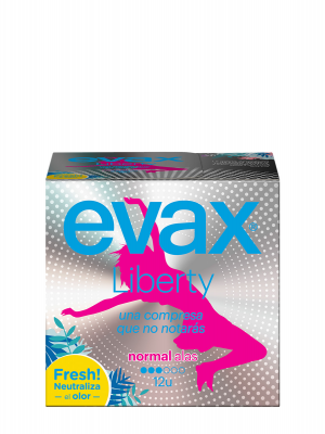 Evax liberty compresas normal con alas 12 unidades