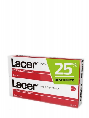 Lacer pasta dental duplo 2x75ml