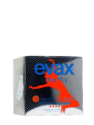 Evax liberty compresas super alas 11 unidades