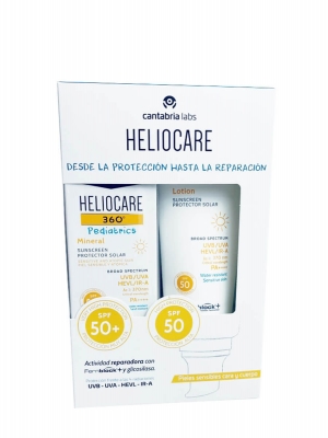 Heliocare 360º pediatrics pack lotion 200ml +mineral 50 ml