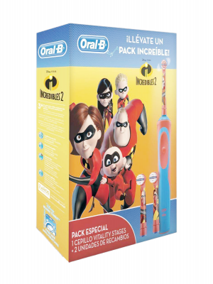 Oral-b vitality cepillo eléctrico los increíbles +2 recambios