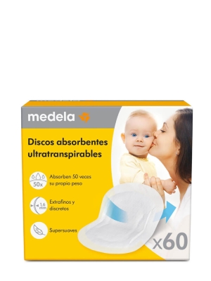 Medela discos absorbentes ultratranspirables 60 unidades