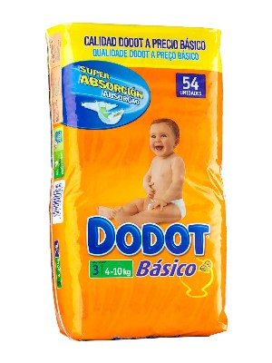 Dodot básico t3 50 unid