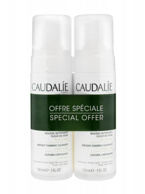 Caudalie duplo espuma limpiadora 2x150ml