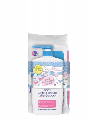 Sebamed baby pack lanzamiento leche corporal + toallitas