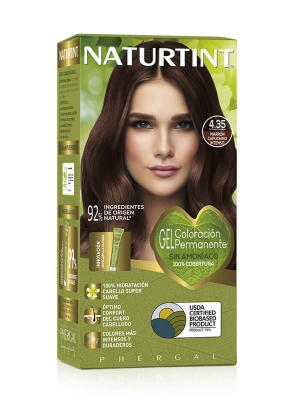 Naturtint gel de coloración permanente 4.35 marron capuchino intenso 170ml