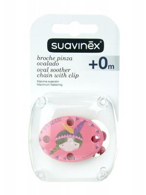 Suavinex broche pinza ovalado +0m