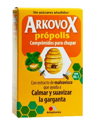 Arkovox propolis + vit c  20 comprimidos menta