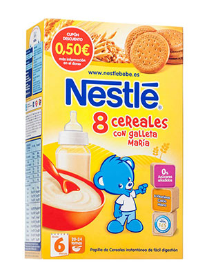 Nestle papilla 8 cereales galleta maria 600 gr