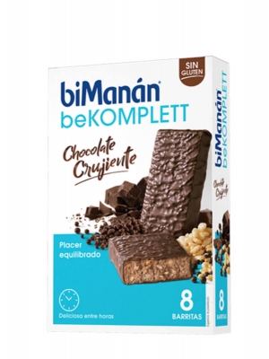 Bimanán bekomplett sabor chocolate crujiente  8 barritas