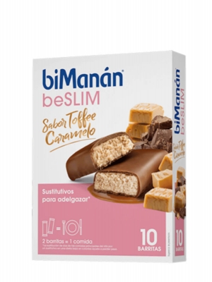 Bimanán beslim sabor toffee caramelo 10 barritas