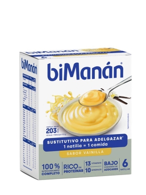 Bimanán Beslim natillas sabor vainilla 6 unidades