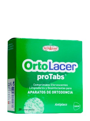 Lacer ortolacer comprimidos limpiadores aparatos de ortodoncia