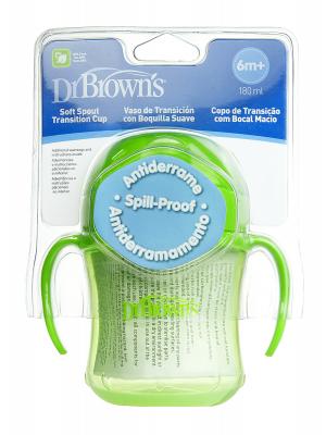 Taza educativa dr brown's 170ml+6m colores