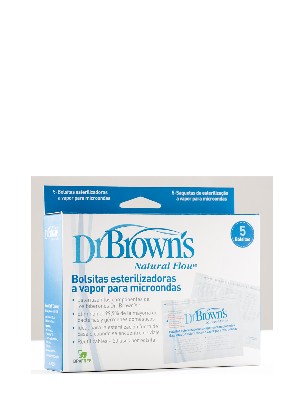 Bolsas esterilización vapor dr brown 5 unidades