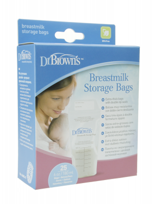 Dr brown bolsa para guardar leche materna 25 unidades
