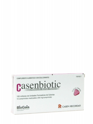 Casenbiotic sabor fresa 10 comprimidos masticables