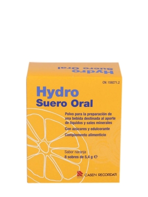Casen recordati hydro suero oral sabor naranja 8 sobres