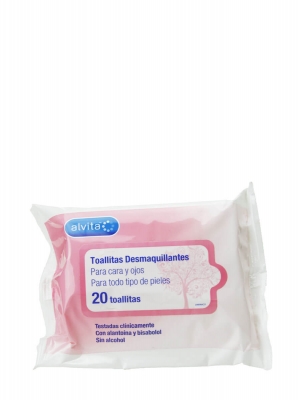 Alvita toallitas desmaquillantes 20 toallitas