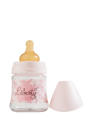 Suavinex biberón boca ancha tetina látex rosa 3 posiciones 150ml