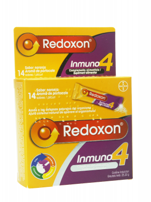 Redoxon inmuno 4 granulado 14 sobres sabor naranja
