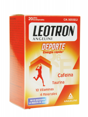 Leotron deporte fast energy sobres 20 sobres
