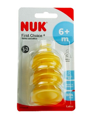 Nuk tetina latex anticolico 3 unidades