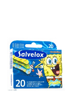 Tiritas bob esponja 20 unidades