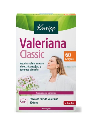 Kneipp valeriana classic 200 mg 60 grageas
