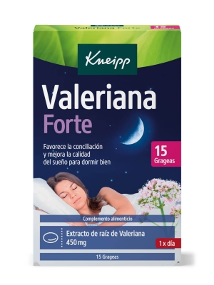 Kneipp valeriana forte 15 grageas